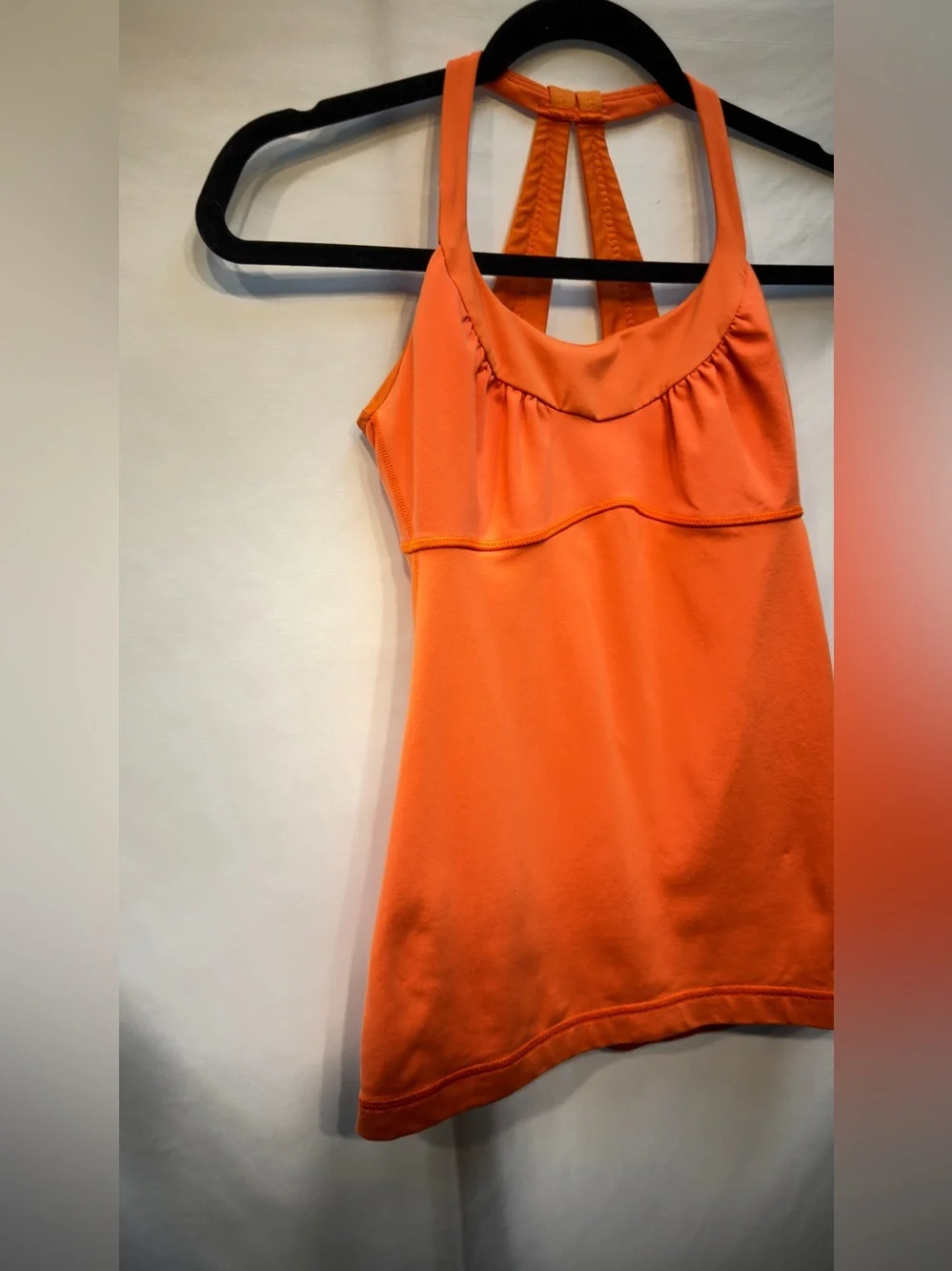 Lululemon Scoop Me Up II tank in Orange Pizzaz size 4